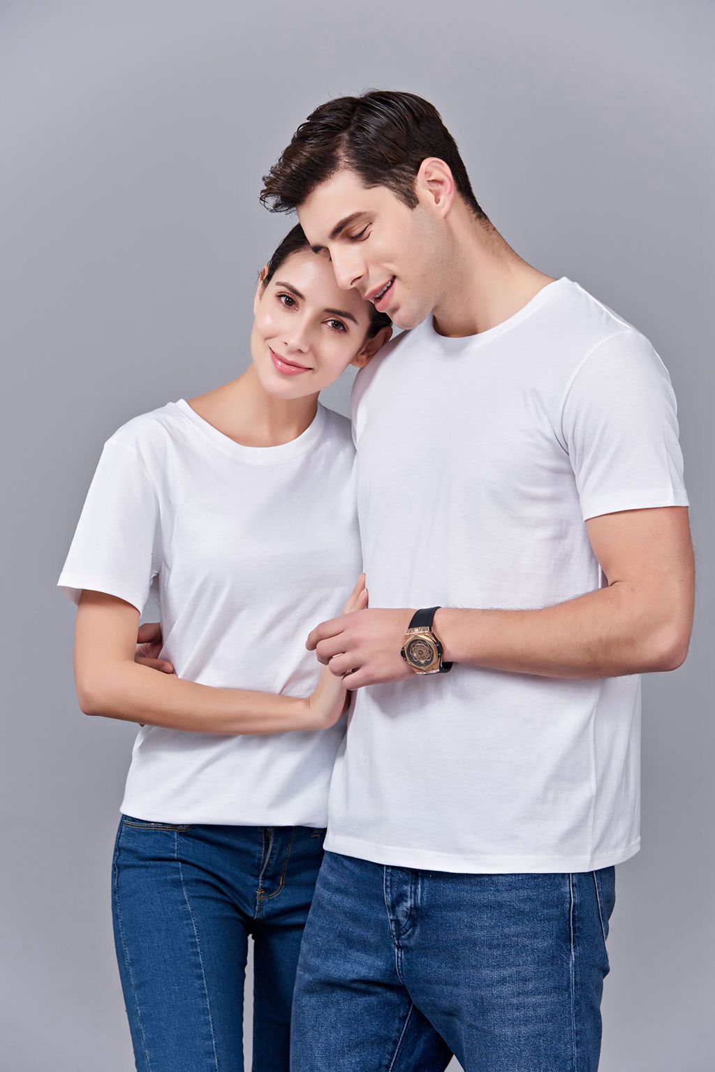 畢業(yè)創(chuàng)意校服班服文化衫定制加工LOGO繡秀印花款 澳大利亞棉200G長(zhǎng)短袖文化衫 男款白色